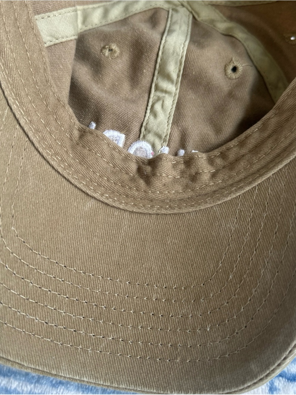 NWT Vuori Ball Cap Brown Cotton Canvas Embroidered Logo Adjustable camel color - Picture 7 of 10